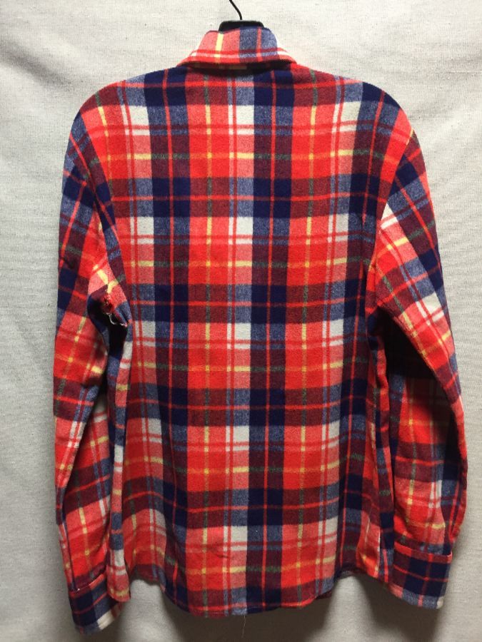 1970s Super Soft Vibrant Colored Flannel Shirt As Is | Boardwalk Vintage