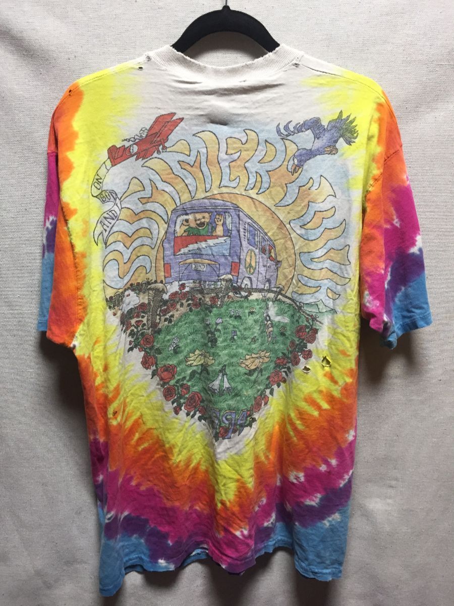 Grateful Dead Summer Tour Bus Tie Dye T-Shirt