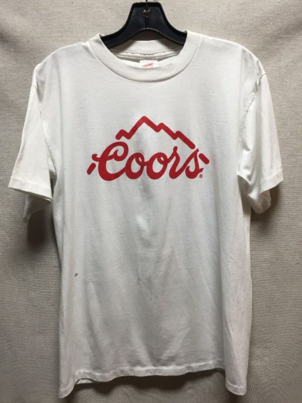product details: SUPER CLEAN VINTAGE SINGLE STITCH COORS BREWING COMPANY LOGO T SHIRT photo
