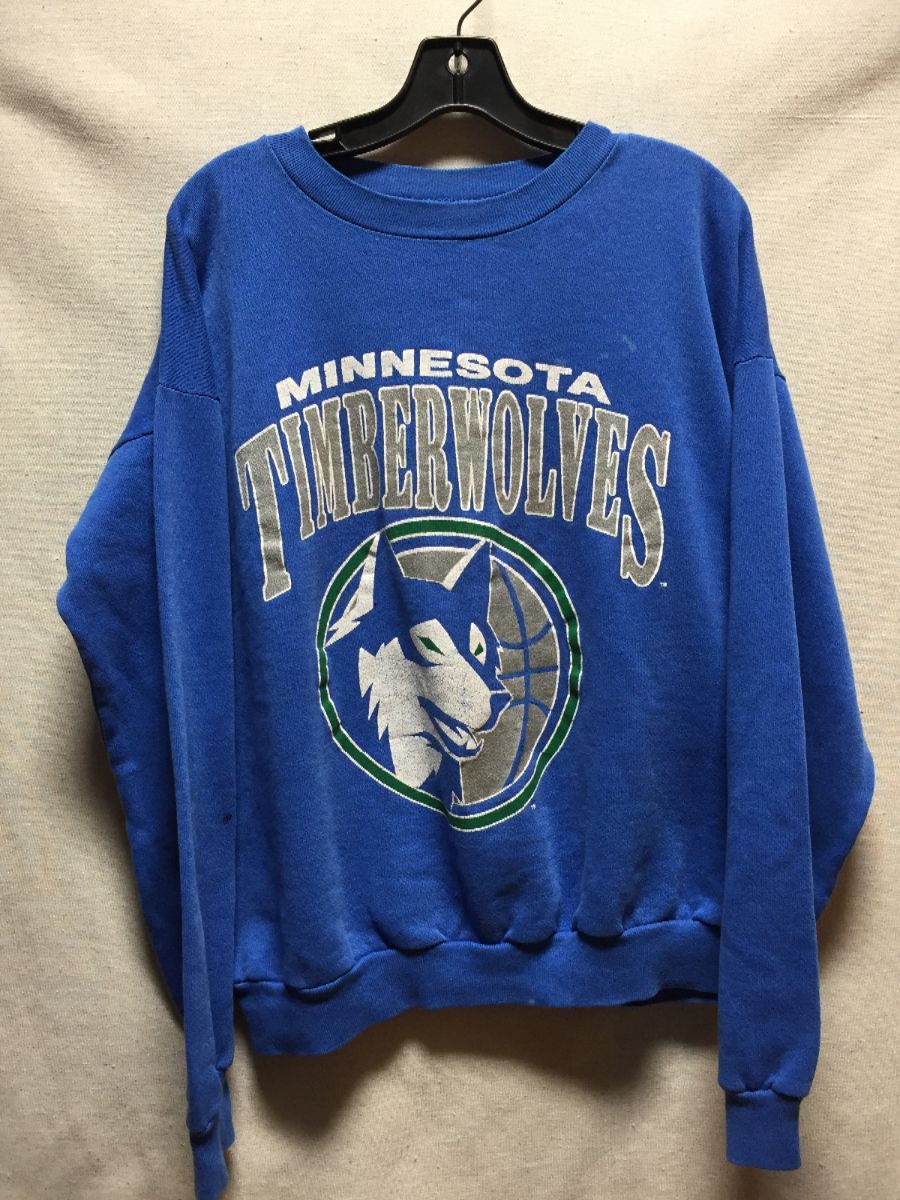 Vintage 00s Cotton Blue Active Minnesota Timberwolves Sweatshirt - X-Large–  Domno Vintage