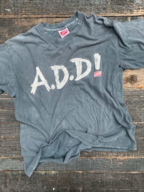 product details: DISTRESSED 1990S SHORTYS SKATE BRAND TSHIRT A.D.D. photo