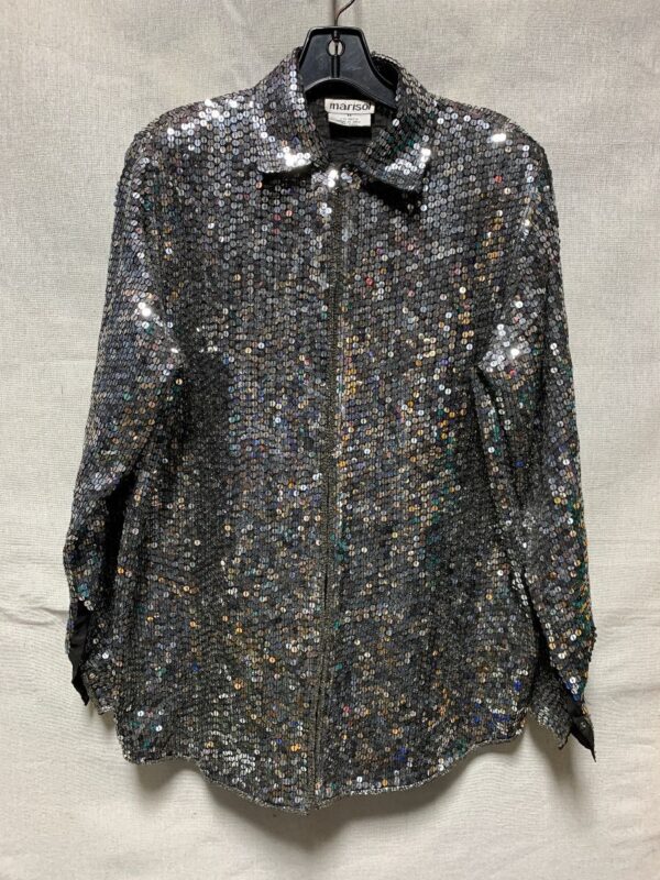 product details: FULLY SEQUINED LONG SLEEVE BLOUSE LIGHTWEIGHT JACKET photo