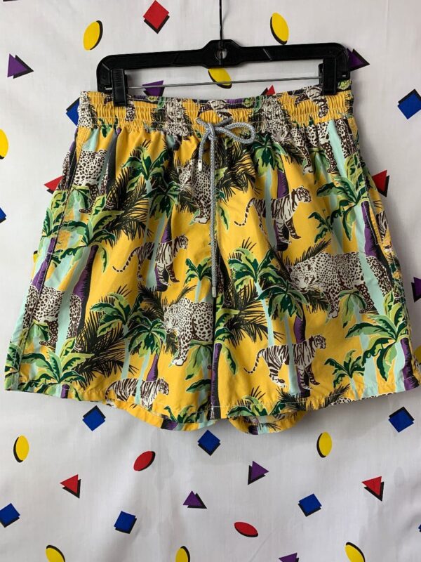 product details: ANIMAL PRINTED SWIM TRUNKS W/ DRAWSTRING & POCKETS AS-IS photo