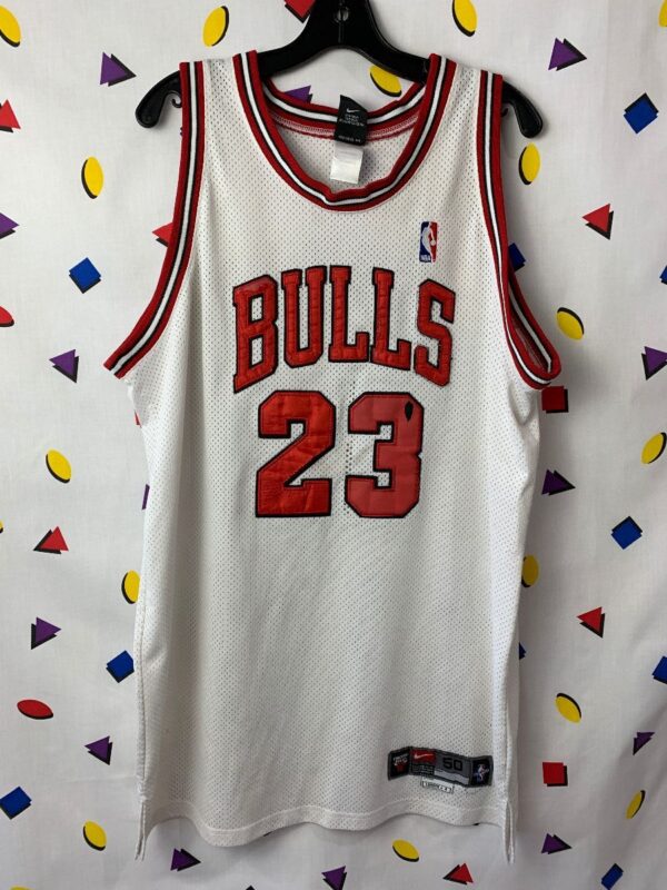 product details: NBA CHICAGO BULLS BASKETBALL JERSEY #23 JORDAN AS-IS DISTRESSED photo