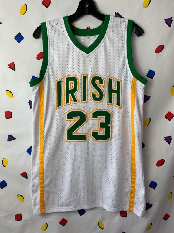 product details: LEBRON JAMES ST VINCENT ST MARY IRISH HIGH SCHOOL BASKETBALL JERSEY #23 photo