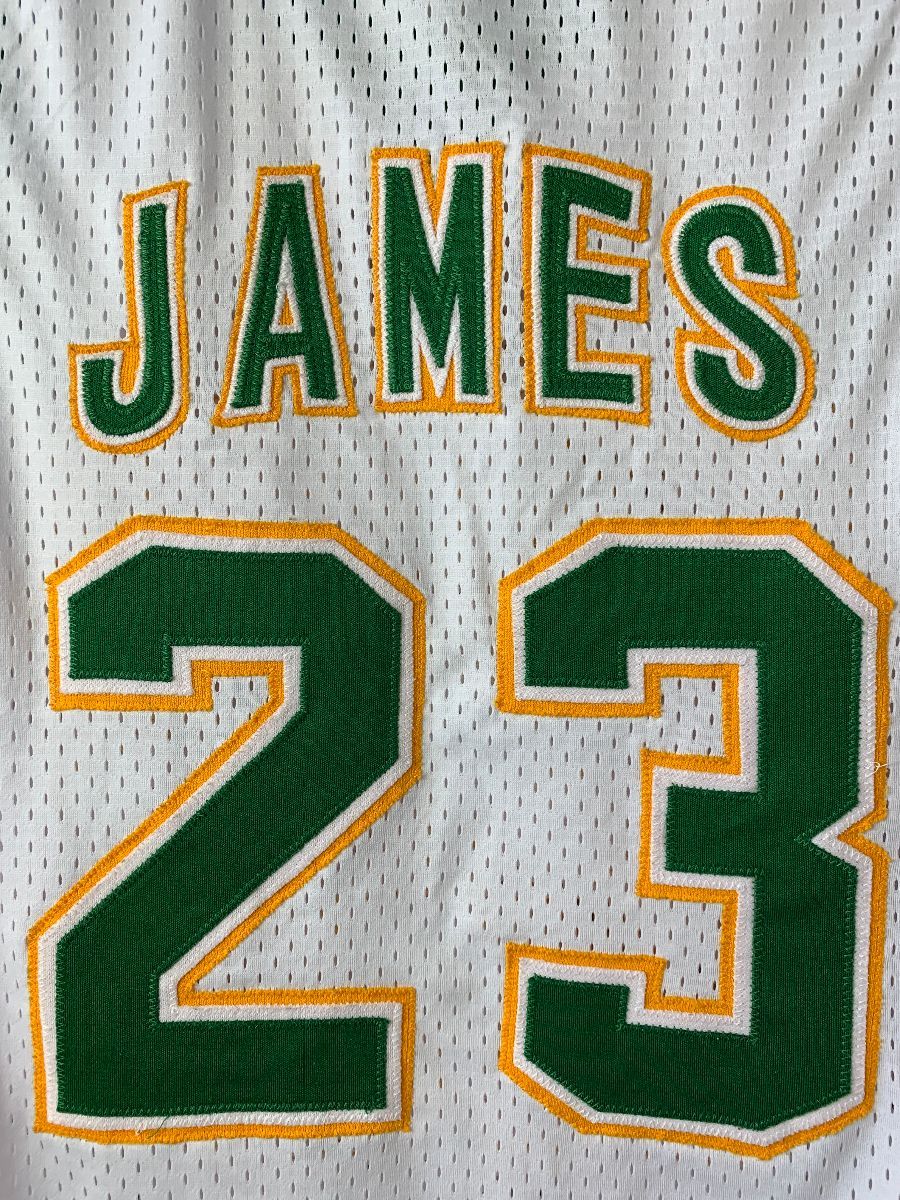 Lebron James St Vincent St Mary Irish High School Basketball Jersey #23