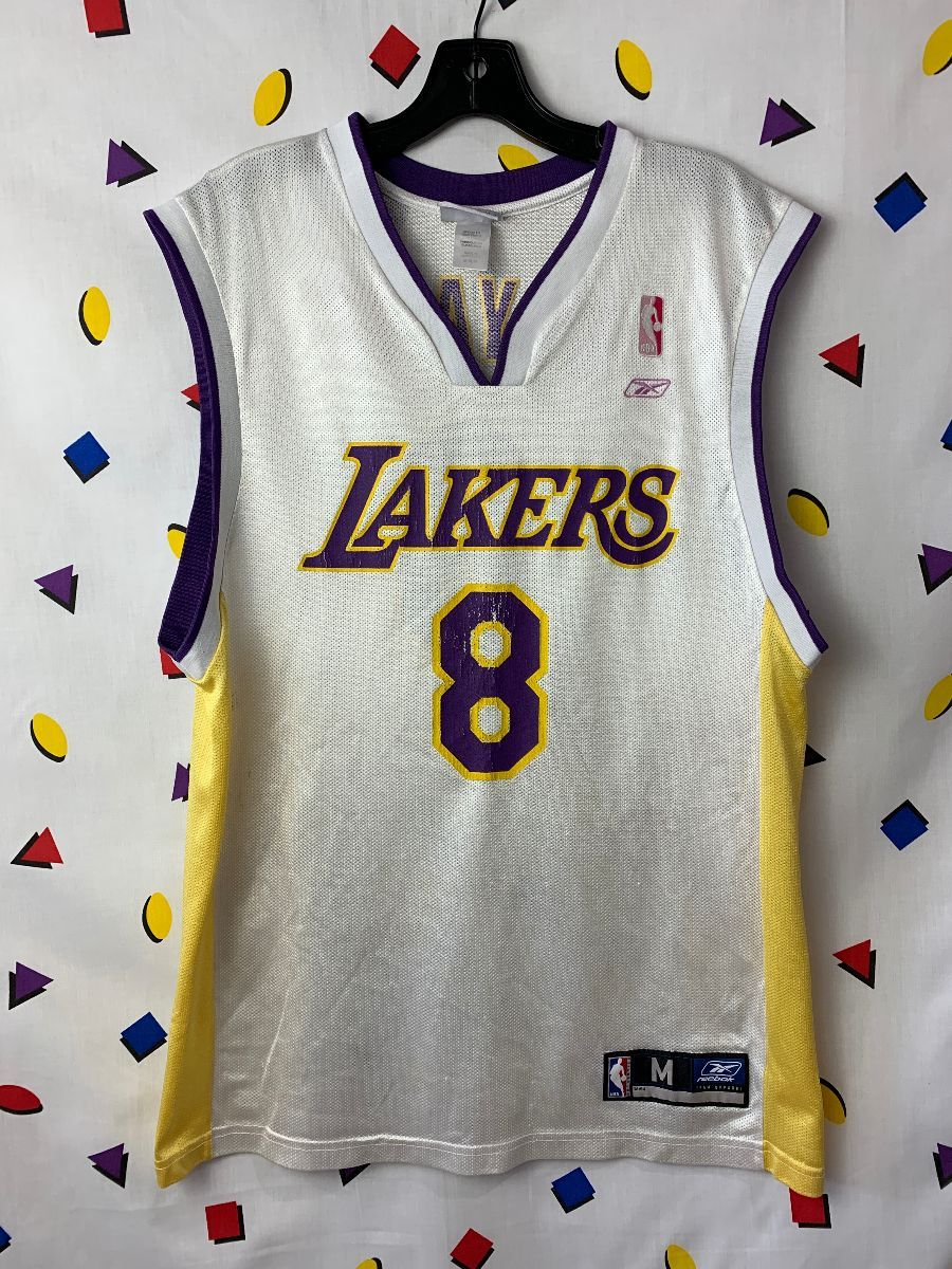 Vintage Reebok Kobe Bryant Lakers Jersey #8 Black & Gold Size XL NBA