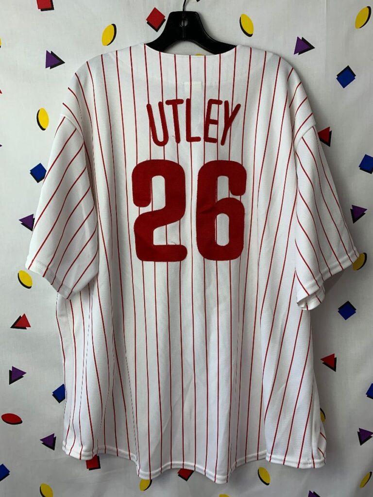Mlb Philadelphia Phillies Pinstripe World Series 2008 Jersey #26 Utley ...