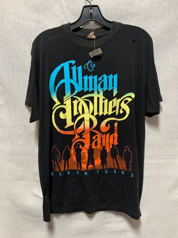 product details: SUPER SOFT SINGLE STITCHED TSHIRT THE ALLMAN BROTHERS BAND SEVEN TURNS TOUR SHIRT 1990 photo