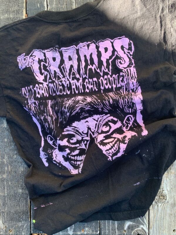 product details: THE CRAMPS BAD MUSIC FOR BAD PEOPLE T SHIRT photo