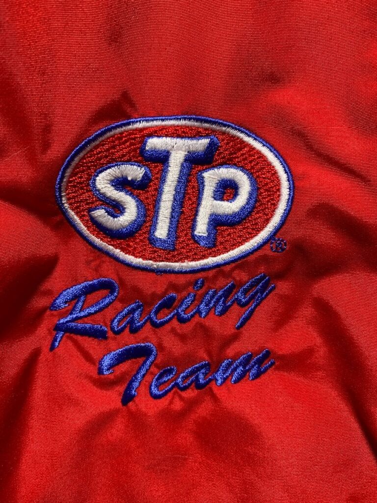 Stp Racing Team Zipup Embroidered Windbreaker Jacket | Boardwalk Vintage