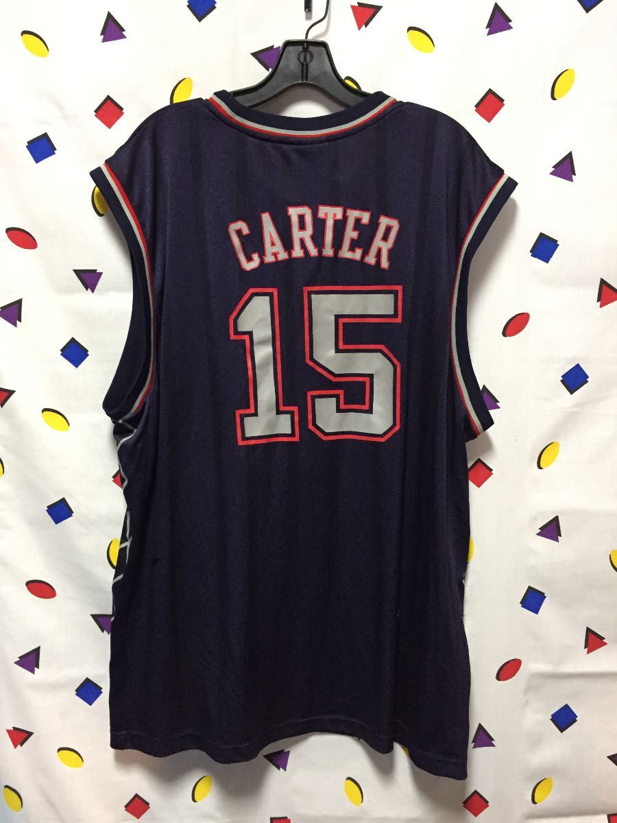 New Jersey Nets Vince Carter #15 Reebok Authentic Basketball Pro Cut Jersey  56
