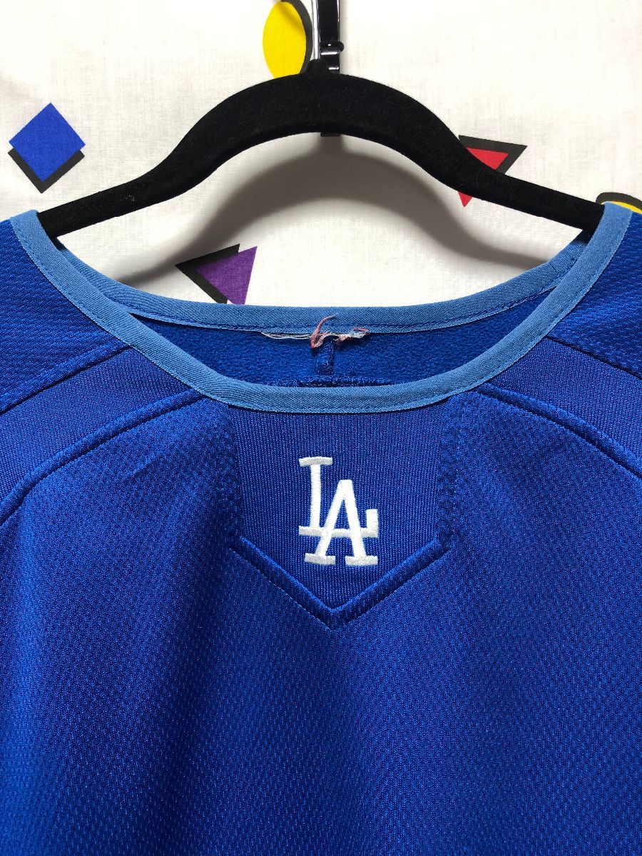 Basic Mlb Los Angeles Dodgers Long Sleeve Warm Up Jersey