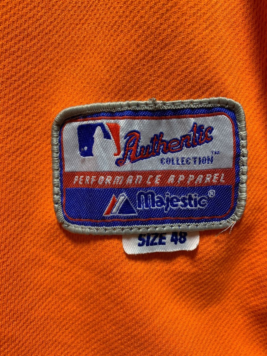 Baltimore Orioles Batting Practice Fashion Jersey Medium Orange Majestic  MLB