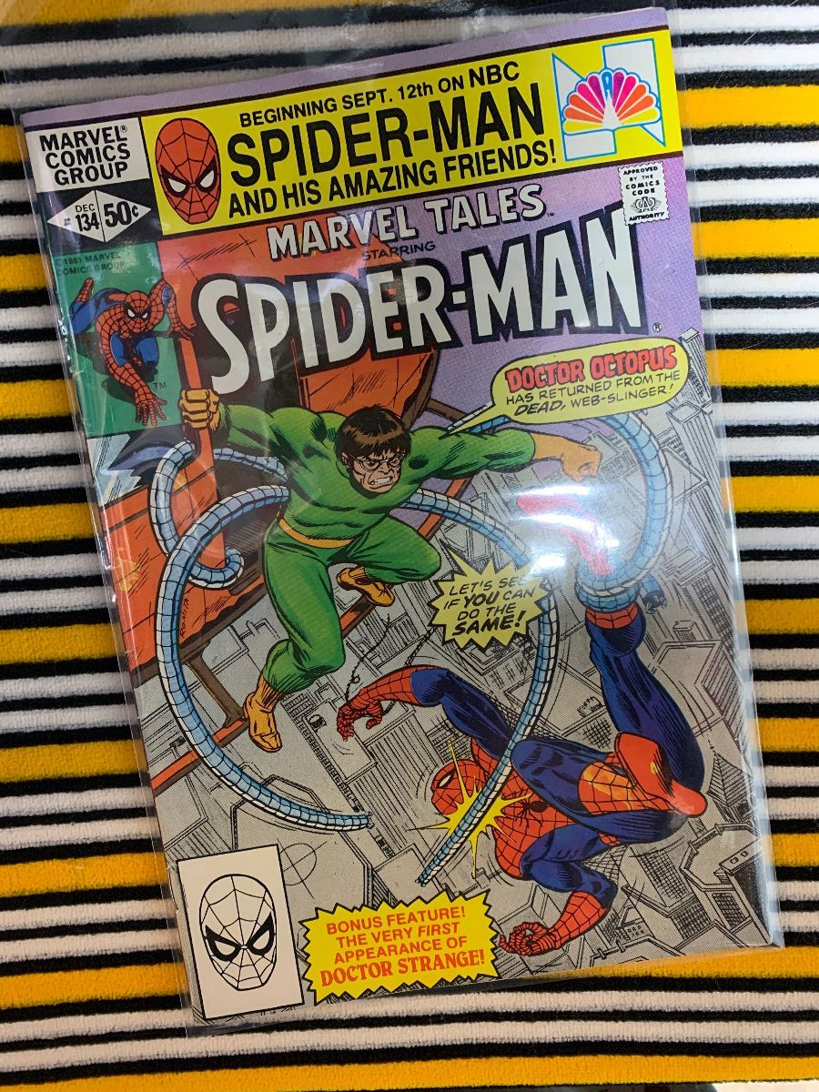 Marvel Tales #134 Comic Book Starring Spider-man And Dr Octopus | Boardwalk  Vintage