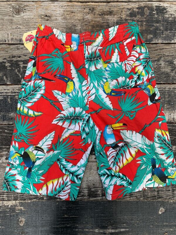 product details: DEADSTOCK COTTON TROPICAL PRINTED BOARDSHORTS NWT photo