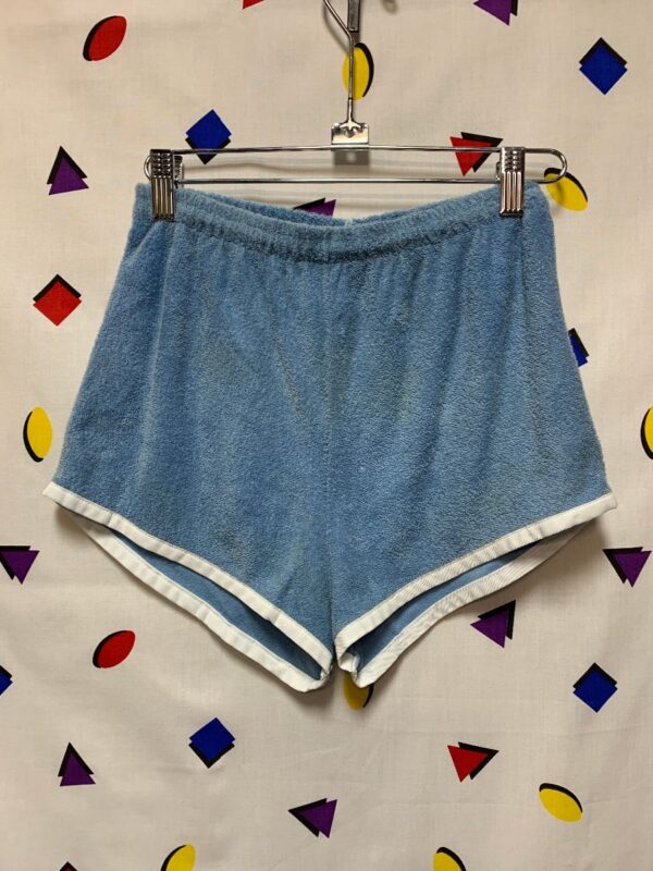 product details: VINTAGE TERRY CLOTH SHORTS WHITE TRIM AS-IS photo
