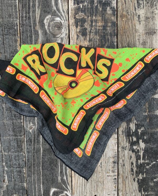 product details: 1980S SMIRNOFF ROCKS BANDANA PSUDO TEENAGE MUTANT NINJA TURTLES GRAPHIC photo