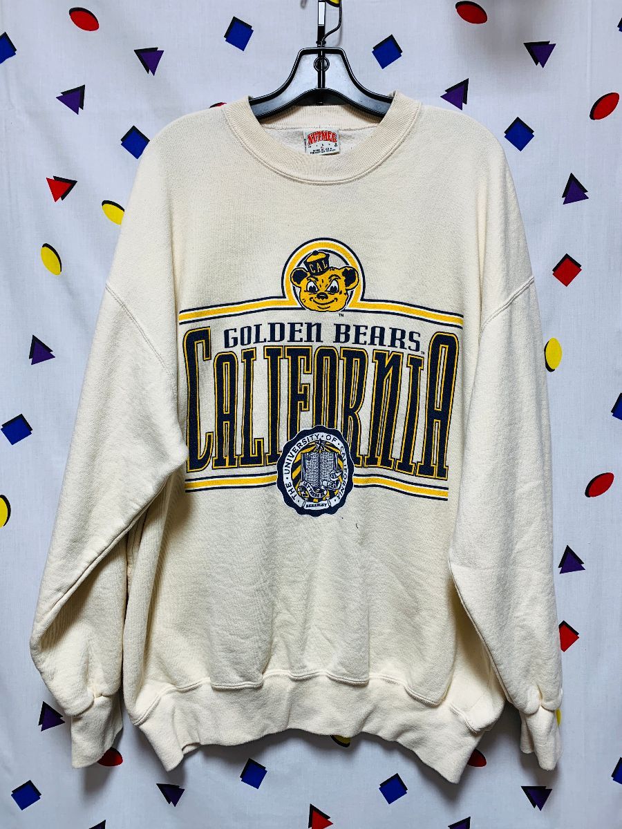 Vintage University Of California The Golden Bear Big Logo Sweatshirt