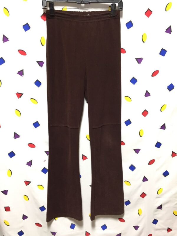 product details: LITTLE 90S VELOUR FLARED STRETCH PANTS AS-IS photo