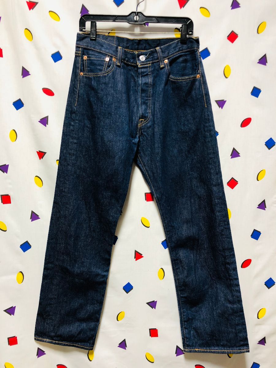 Levis 501 Denim Jeans Dark Wash Classic | Boardwalk Vintage