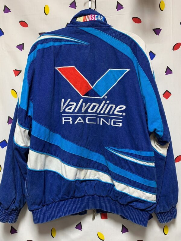 product details: EMBROIDERED VALVOLINE RACING #6 MARK MARTIN NASCAR RACING JACKET THICK SATIN LINING AS - IS photo