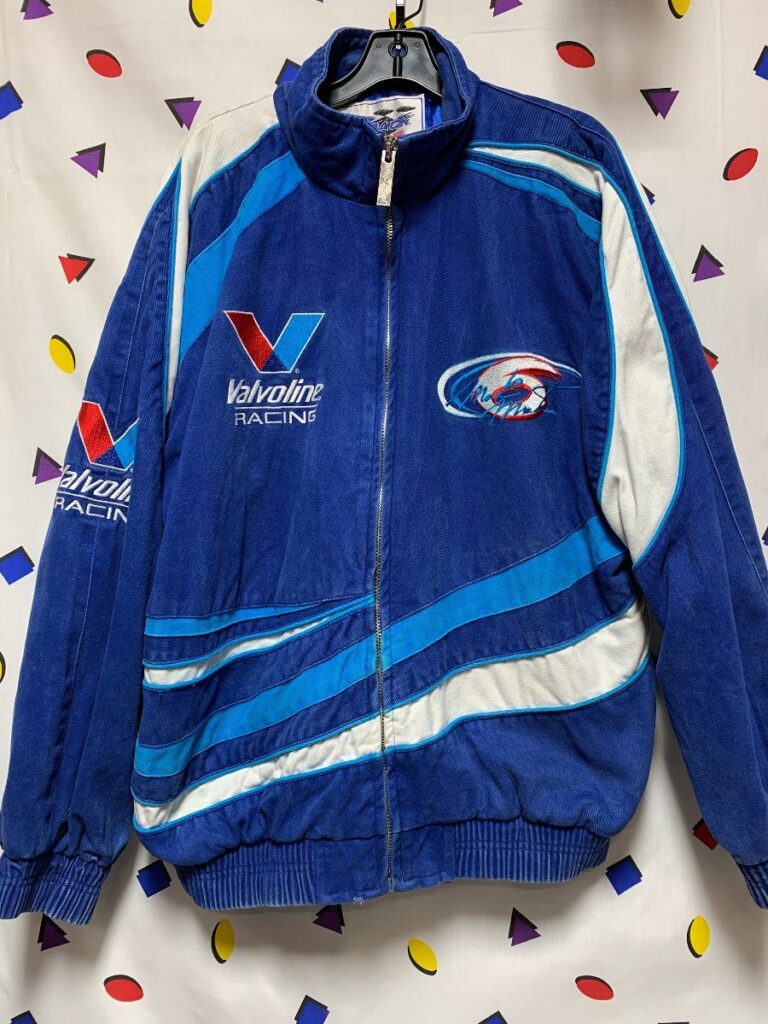 Embroidered Valvoline Racing #6 Mark Martin Nascar Racing Jacket Thick ...