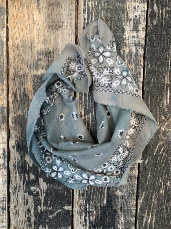 product details: COOL MARBLE WASHED VINTAGE COTTON BANDANA AS-IS photo