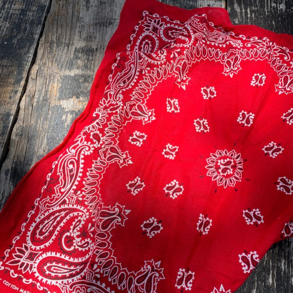 Classic 100 Cotton Bandana Paisley Design Made In Usa Boardwalk Vintage