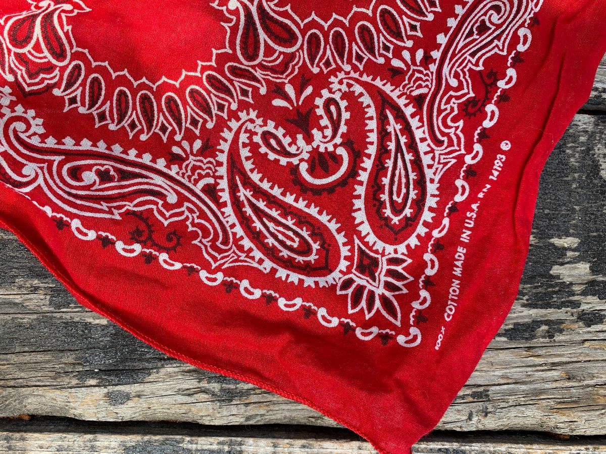 100% Cotton Red Bandana Paisley Design Print on Great Quality of Cotton  Soft Fabric 54/55 Sold by the YD. Ships Worldwide From Los Angeles -   Canada