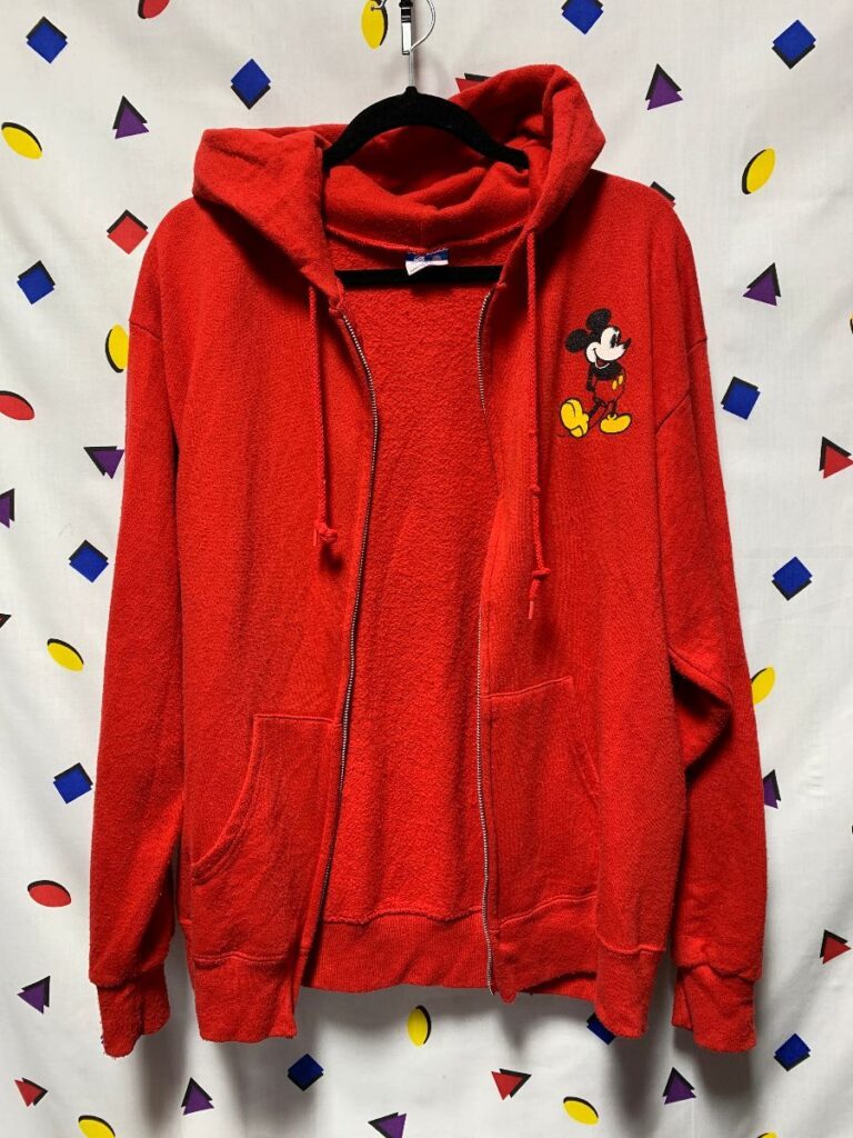 mickey zip up hoodie