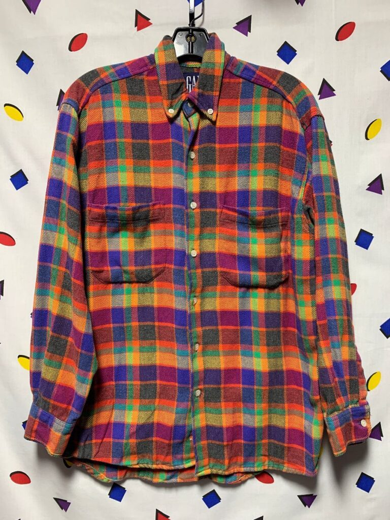 Classic 1990s Cotton Multicolor Plaid Flannel | Boardwalk Vintage