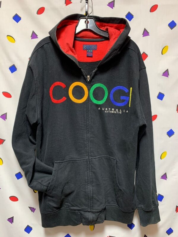 product details: EMBROIDERED COOGI ZIPUP HOODED SWEATSHIRT AS-IS photo