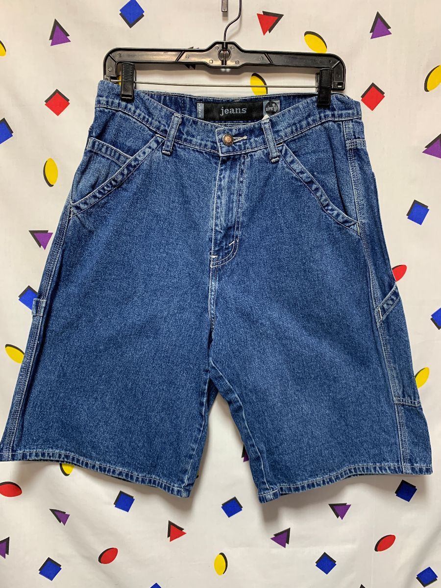 Late 90s Basic Denim Silver Tab Jean Shorts | Boardwalk Vintage