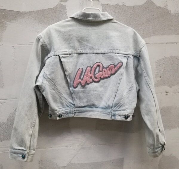 product details: 1980S CROPPED LA GEAR JACKET WITH PATCHES photo