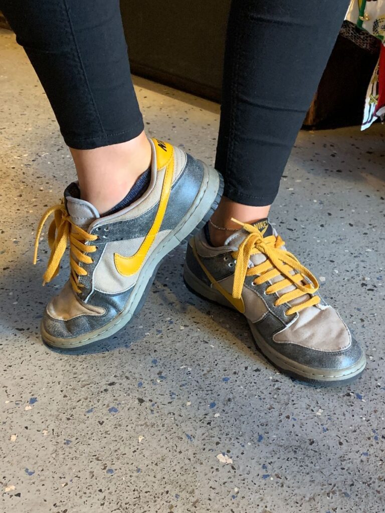 nike dunk flat laces