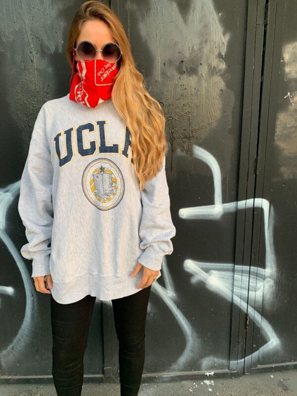 product details: UCLA CREWNECK PULLOVER SWEATSHIRT MADE IN USA AS-IS photo