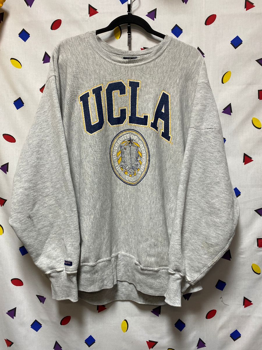 Ucla Crewneck Pullover Sweatshirt Made In Usa As-is | Boardwalk Vintage