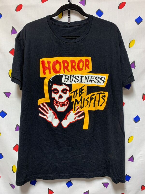 product details: HORROR BUSINESS THE MISFITS TSHIRT CUSTOMIZED BACK GRAPHIC photo