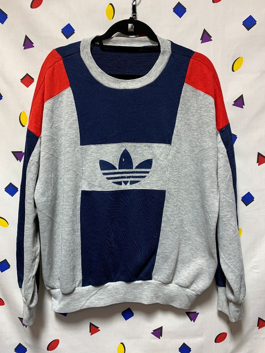 Hecho de Comparación Aclarar Adidas Colorblock Pullover Sweatshirt With Trefoil Logo As-is | Boardwalk  Vintage