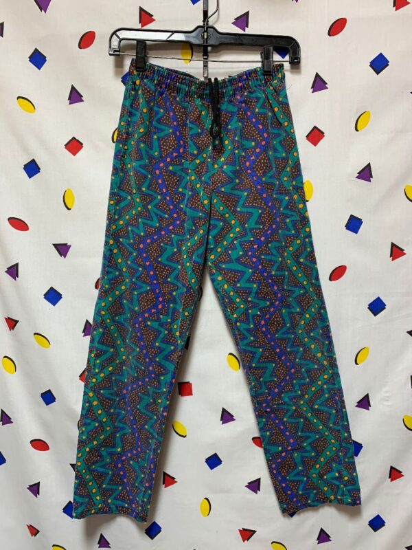 product details: RAD 1990S PATTERN COTTON PANTS WITH ELASTIC WAIST photo