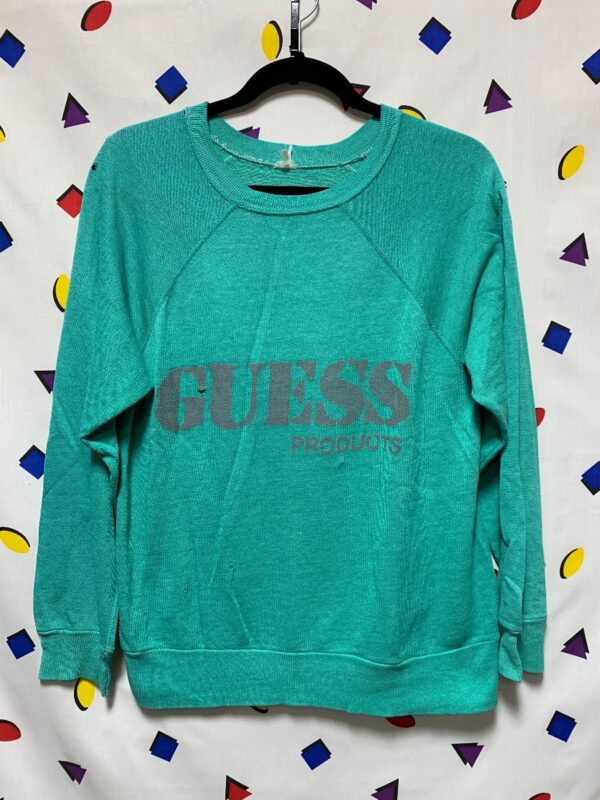 product details: GUESS PRODUCTS DISTRESSED SWEATSHIRT CREWNECK AS-IS photo