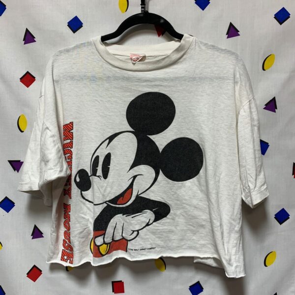 product details: CROPPED TSHIRT CLASSIC MICKEY MOUSE GRAPHIC AS IS BOXY FIT AS-IS photo