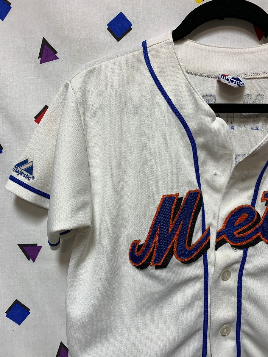 New York Mets MLB BASEBALL SUPER VINTAGE Majestic Size Medium Sleeveless  Jersey!