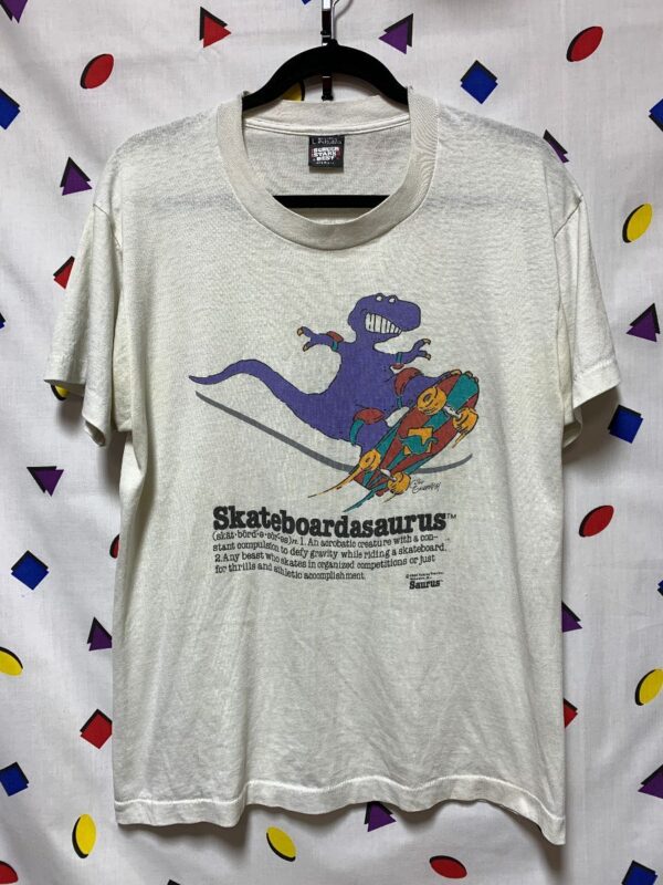 product details: 1980S SKATEBOARDASAURUS 50/50 TSHIRT AS-IS photo