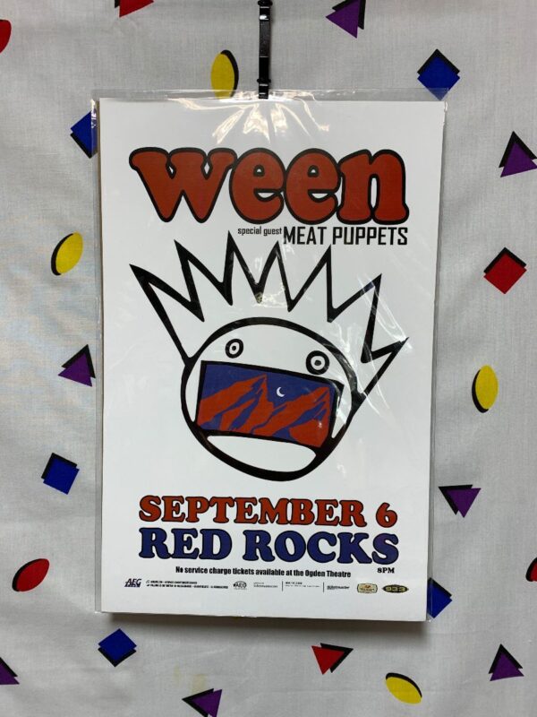 product details: WEEN AND MEAT PUPPETS AT RED ROCK CONCERT POSTER photo