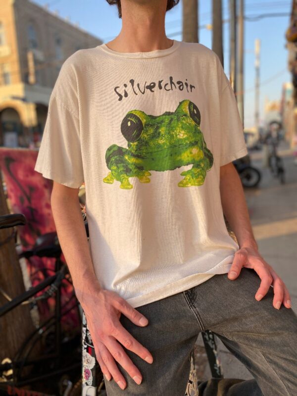 product details: 90S SILVERCHAIR FROGSTOMP BAND TSHIRT FROG GRAPHIC AS-IS photo