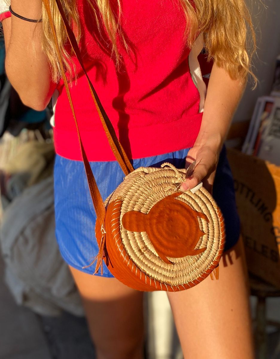 Flipkart.com | Lyla Bowknot Round Straw Purse Handmade Tote Purse Shoulder  Bag Light Brown Multipurpose Bag - Multipurpose Bag