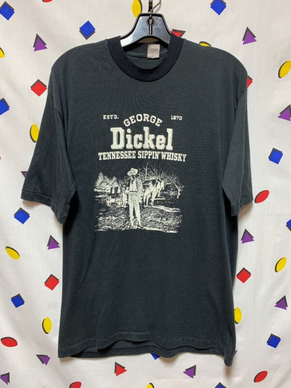 product details: GEORGE DICKEL TENNESSEE SIPPIN WHISKEY GRAPHIC T SHIRT COTTON POLY BLEND photo