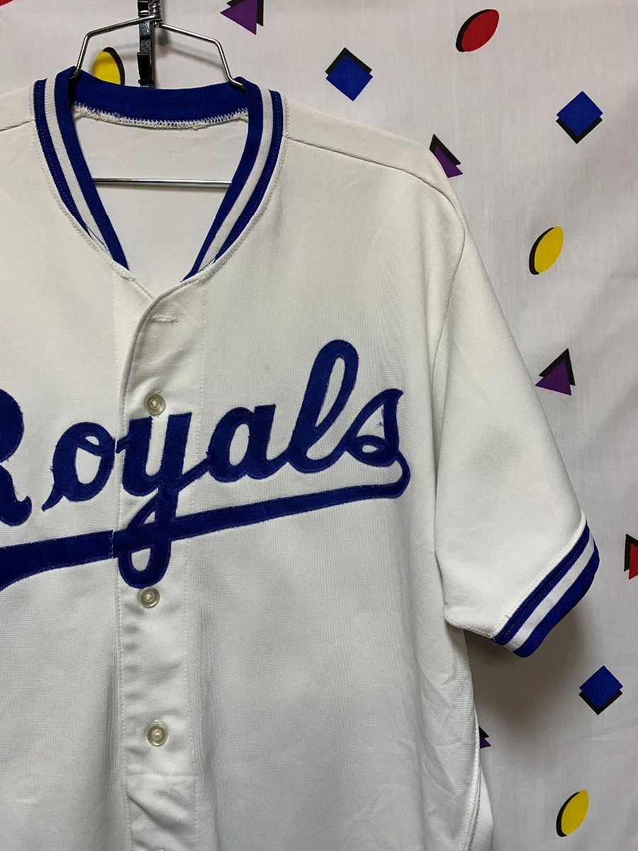 Embroidered & Stitched Kansas City Royals Baseball Jersey Embroidered Patch  On Left Sleeve As-is